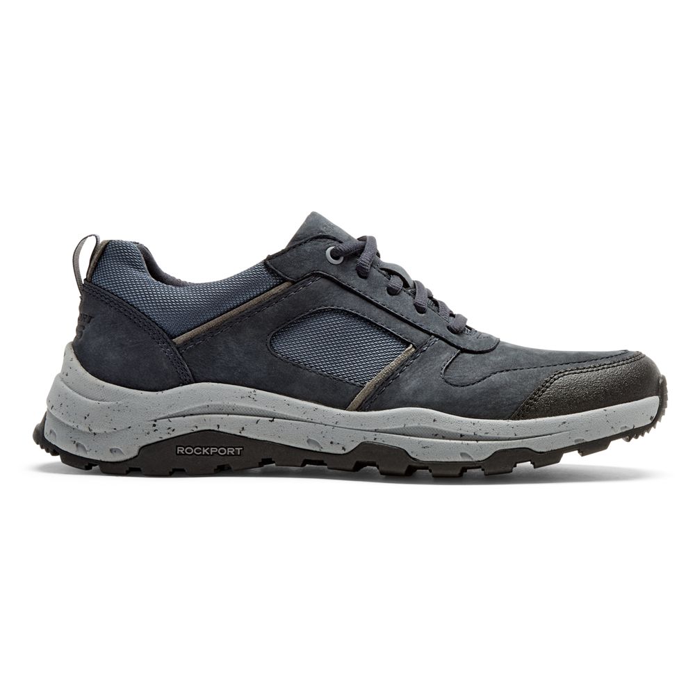 Rockport Men's Xcs Pathway Waterproof Ubal Trekker Sneakers - Navy - USA (4872FKYAB)